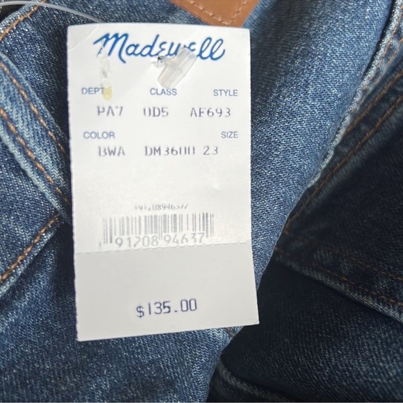 NWT-Madewell Tall Perfect Vintage Jeans In Barnsdale Wash Button -Front … - Picture 5 of 6